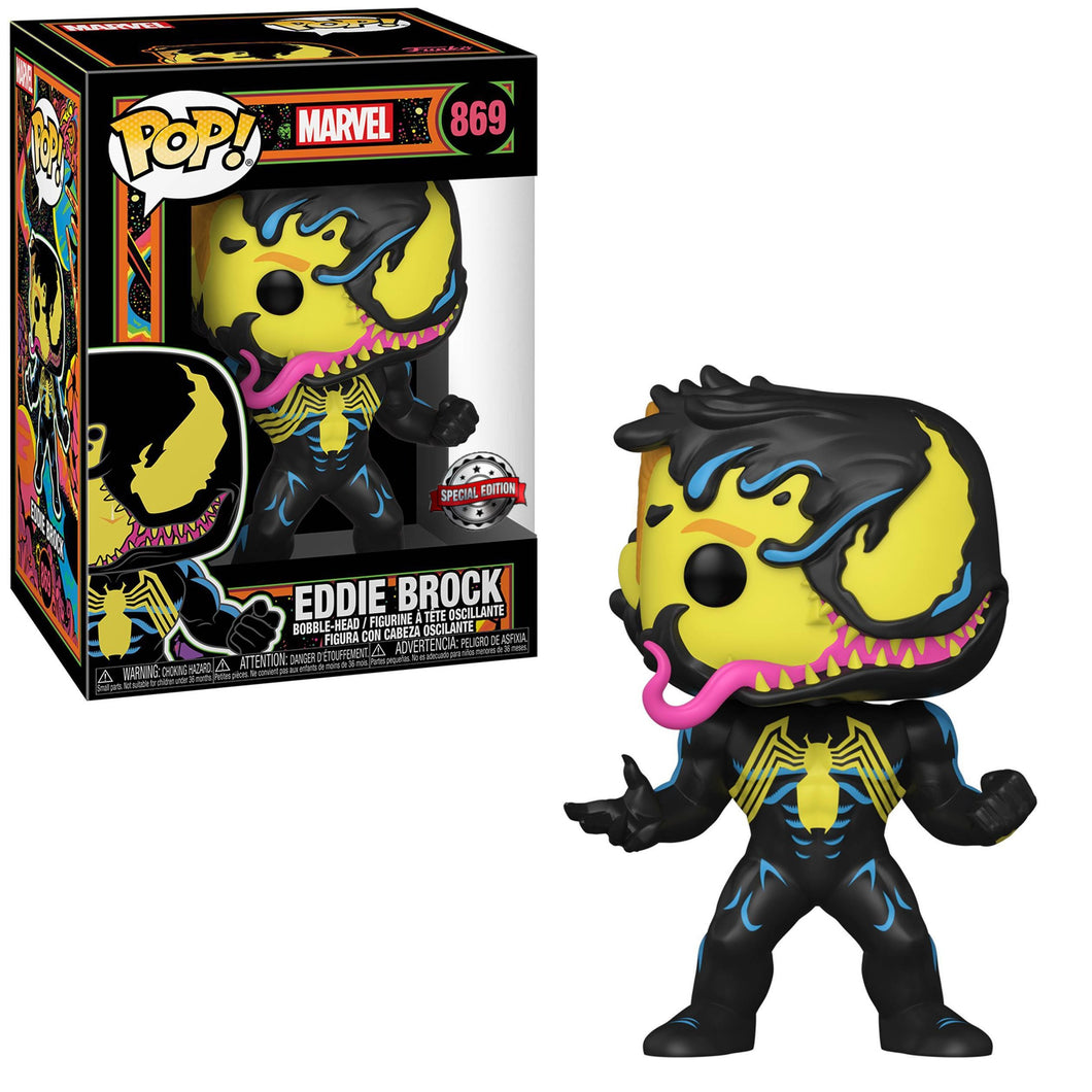 Funko POP! Marvel Venom Eddie Brock Black Light Exclusive