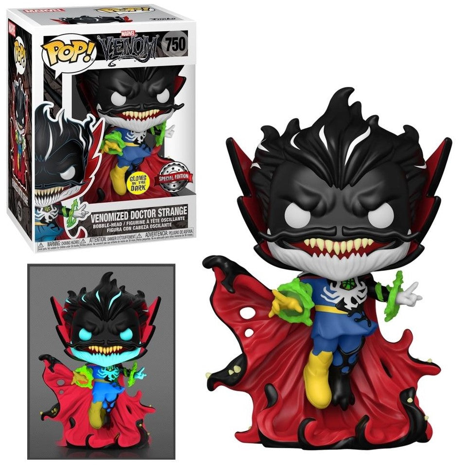 Funko POP! Marvel Venom Venomized Doctor Strange Glow in the Dark Exclusive
