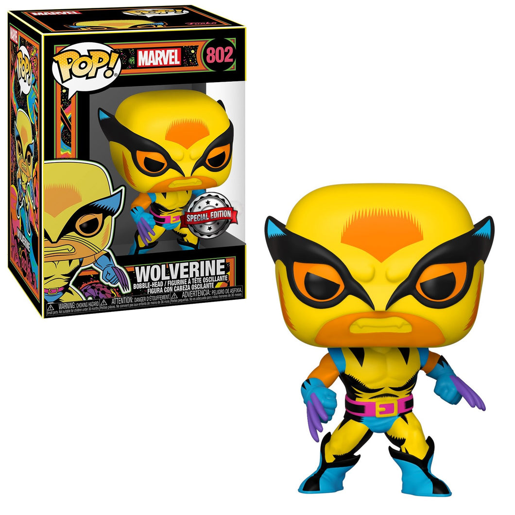 Funko POP! Marvel X-Men Wolverine Black LIght Exclusive