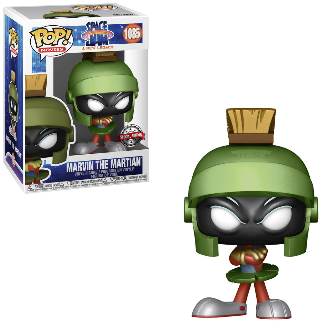 Funko POP! Movies Space Jam A New Legacy Marvin the Martian Metallic Exclusive