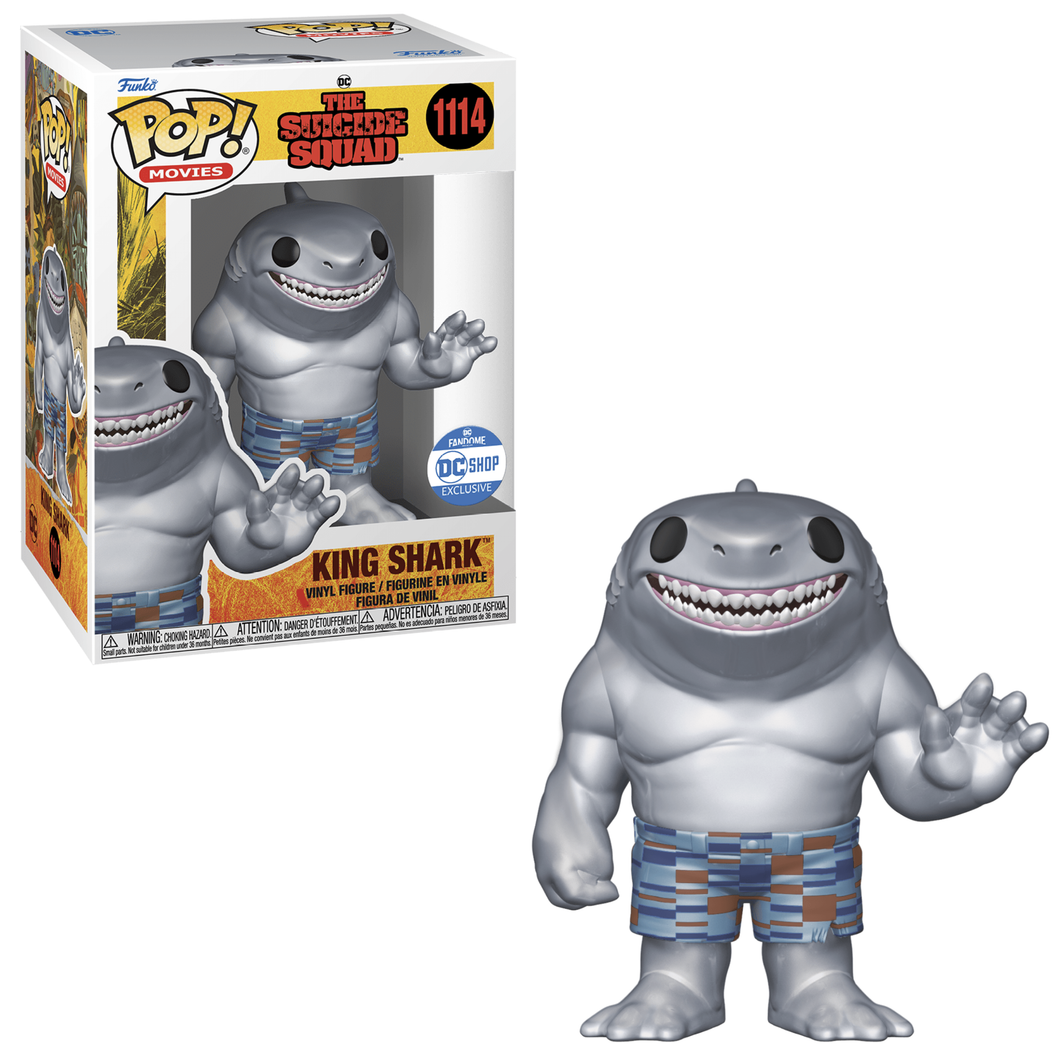 Funko POP! Movies The Suicide Squad King Shark Metallic DC Shop Exclusive