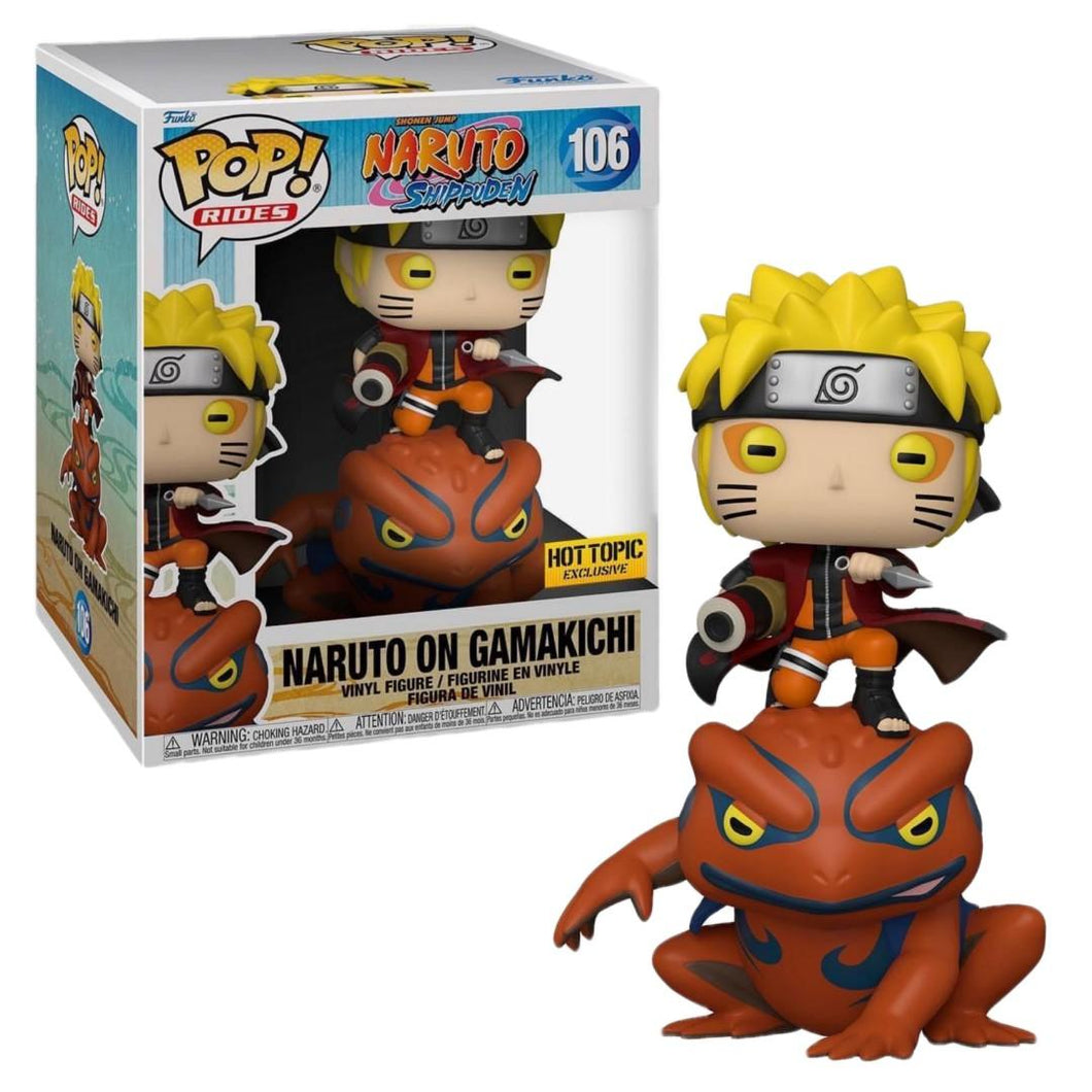 Funko POP! Rides Animation Naruto Shippuden Naruto On Gamakichi Hot Topic Exclusive