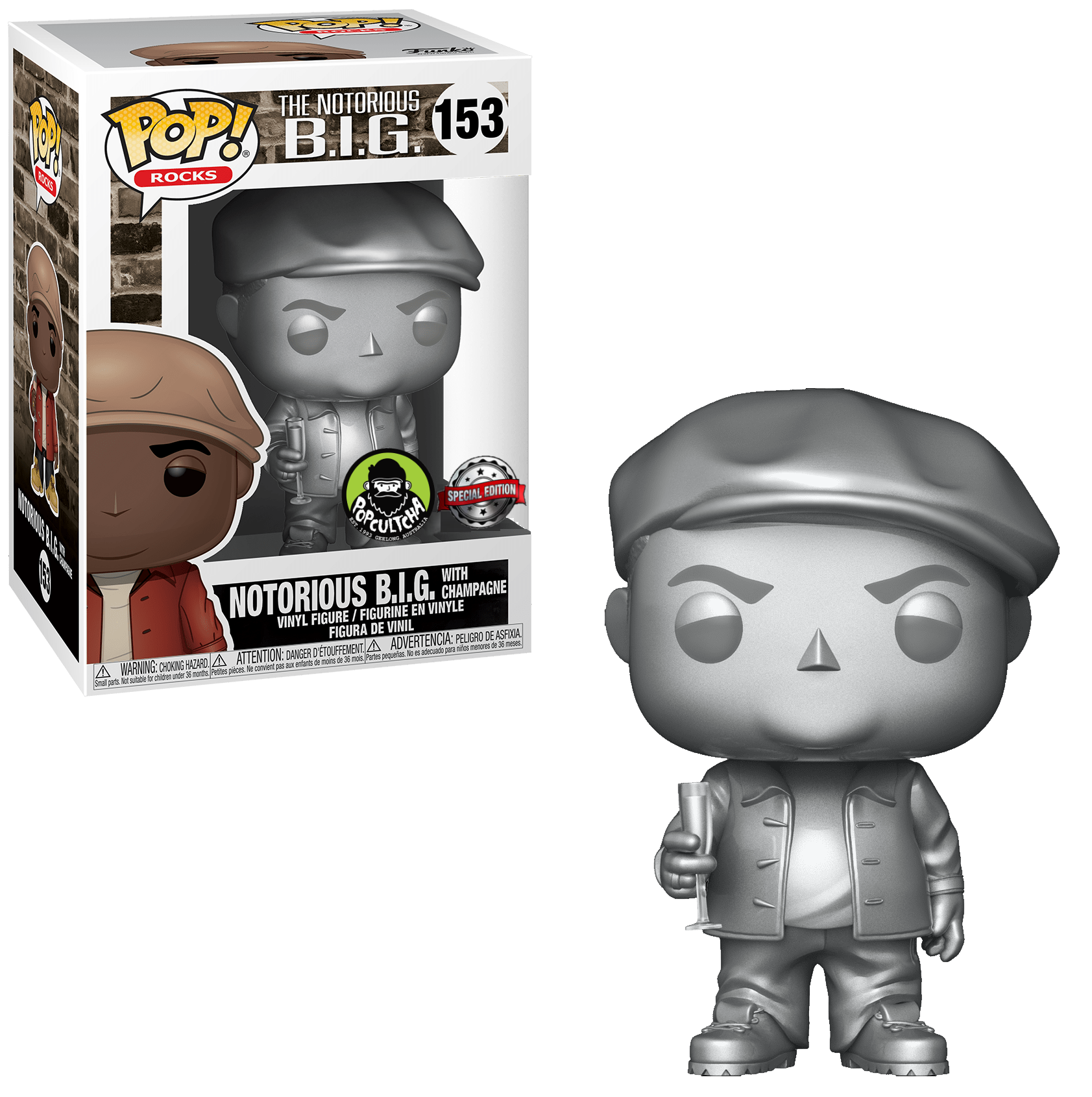 Funko POP! Rocks The Notorious B.I.G. Platinum LE5000 Popcultcha