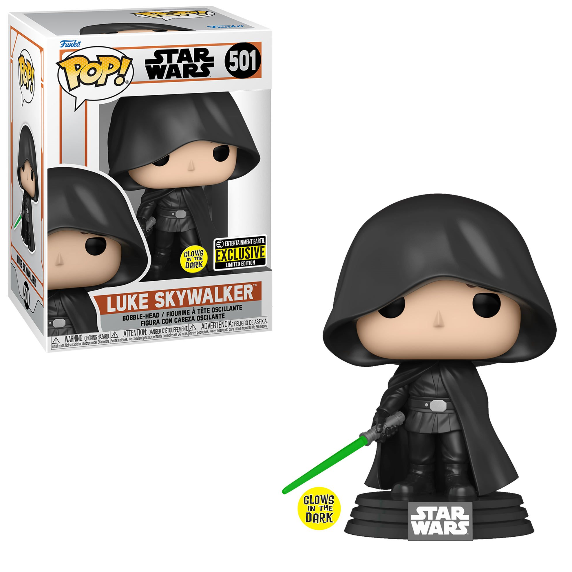 Funko POP! Star Wars Luke Skywalker Glow in the Dark EE Funko POP! Star Wars Luke Skywalker Glow in the Dark EE