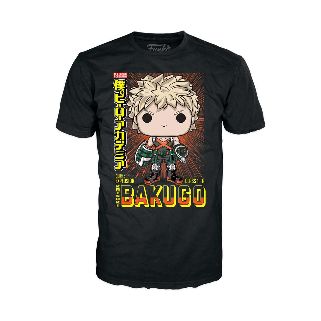 Funko POP! Tee Shirt Animation My Hero Academia Katsuki Bakugo