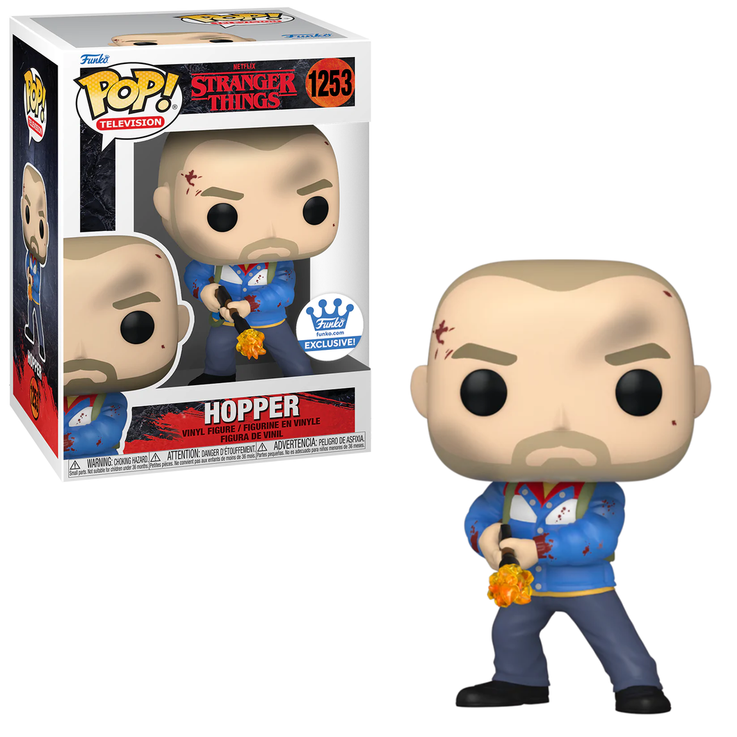Funko POP! Television Stranger Things Hopper with Flamethrower Funko Shop Exclusive