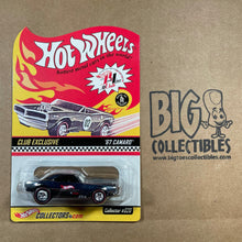 Load image into Gallery viewer, Hot Wheels 67 Camaro Black Stripe Red Line Club RLC Exclusive LE10000
