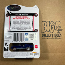 Load image into Gallery viewer, Hot Wheels Custom Blue Mustang Red Line Club RLC Exclusive 7693/12500
