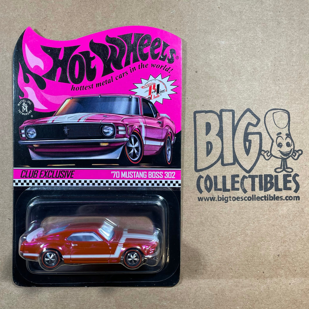 Hot Wheels 70 Mustang Boss 302 Red Line Club RLC Exclusive