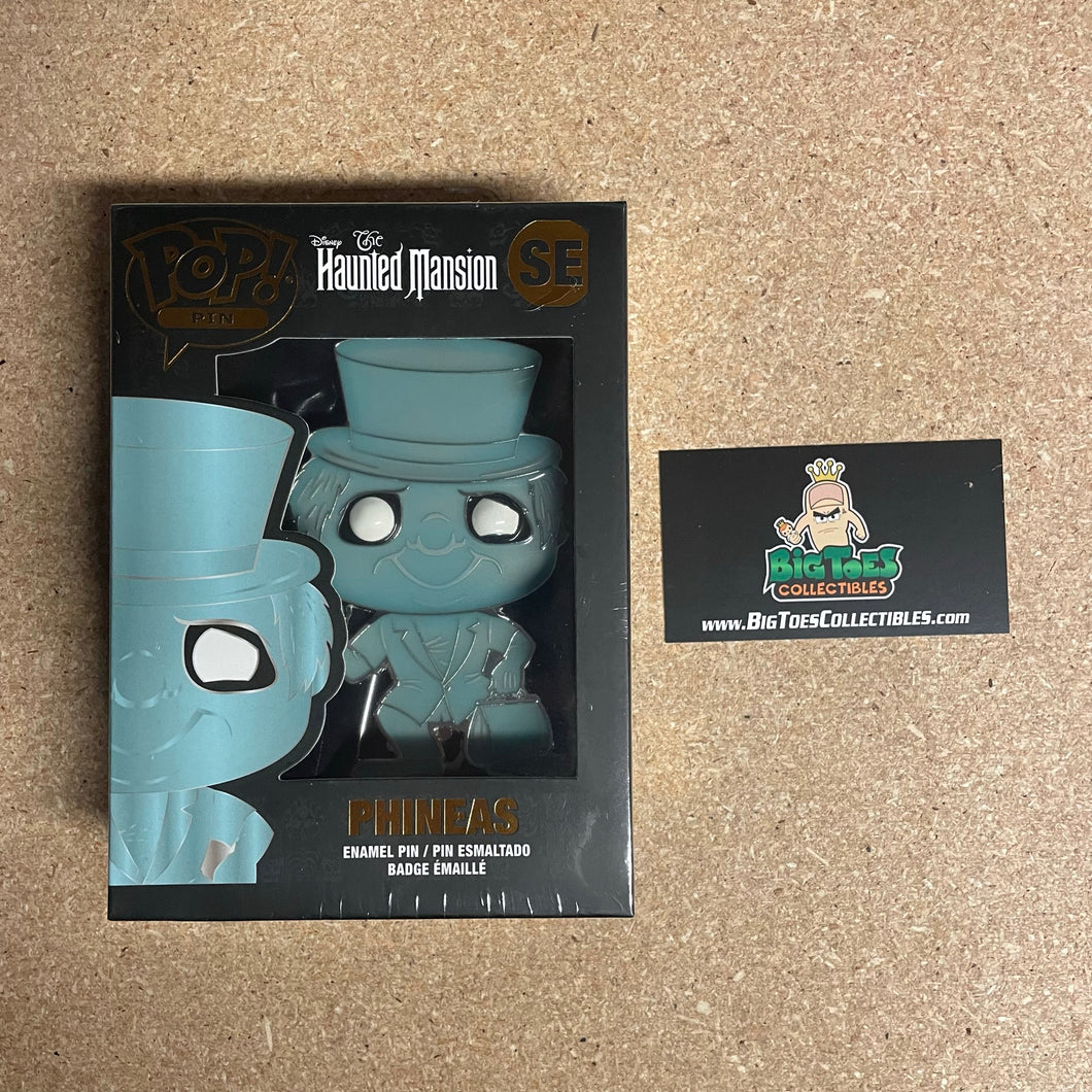 Funko POP! Pin Disney The Haunted Mansion Phineas Glow in the Dark Disney Park Exclusive