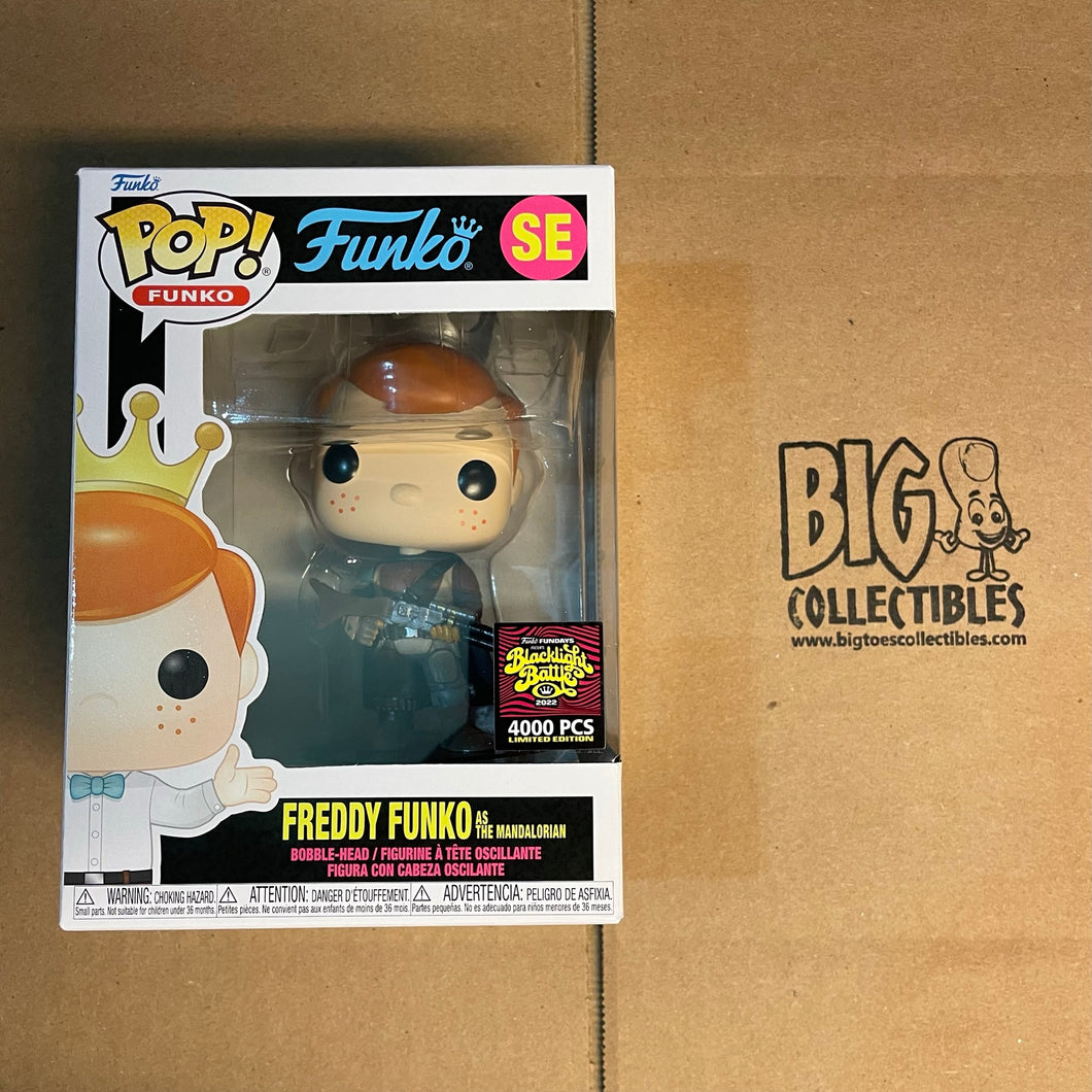 Funko POP! Fundays Box of Fun 2022 Freddy Funko as Mandalorian Star Wars LE4000