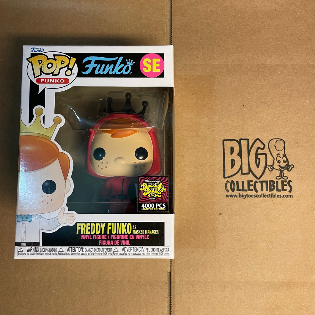 Funko POP! Fundays Box of Fun 2022 Freddy Funko as Masked Manager Squid Games LE4000