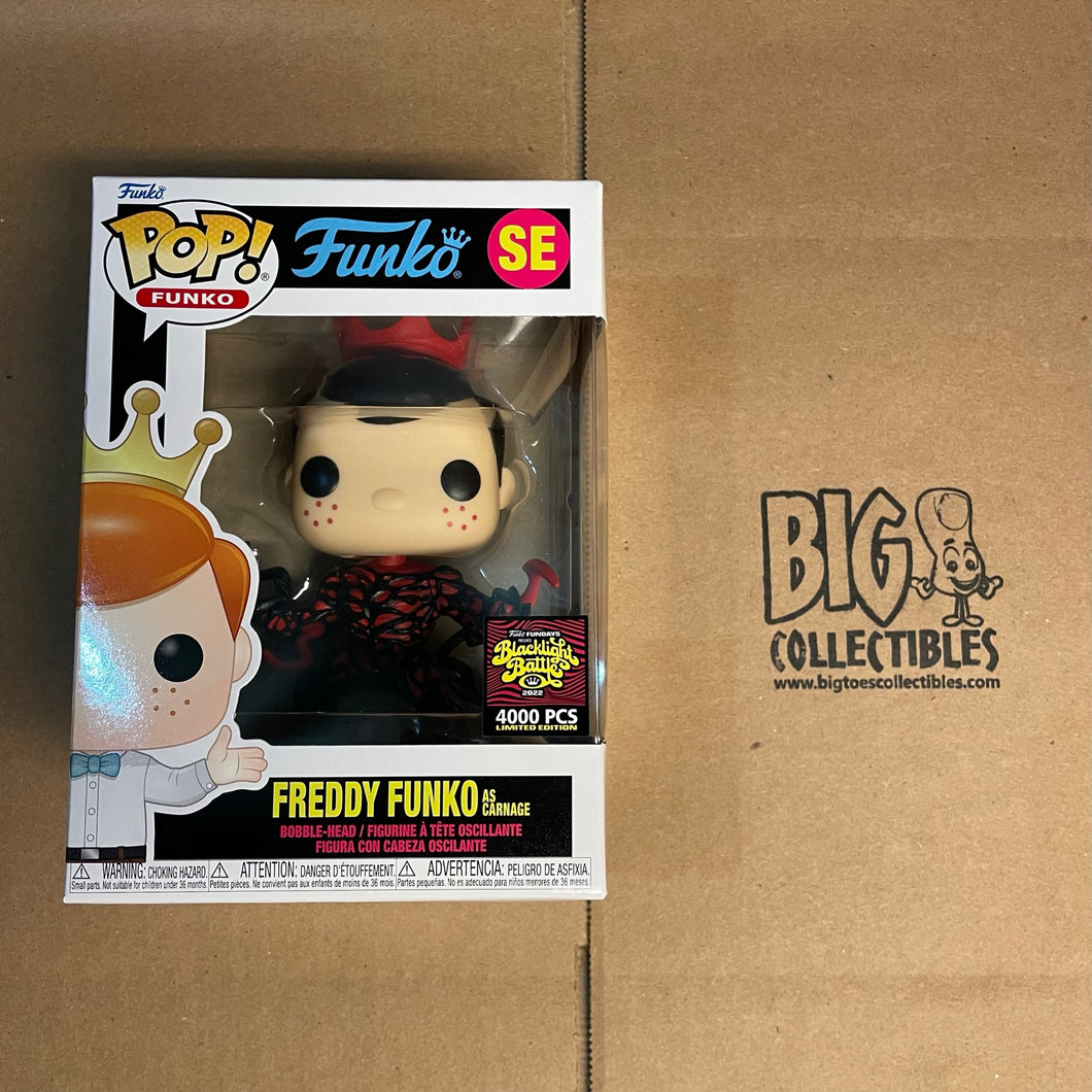 Funko POP! Fundays Box of Fun 2022 Freddy Funko as Carnage Marvel LE4000
