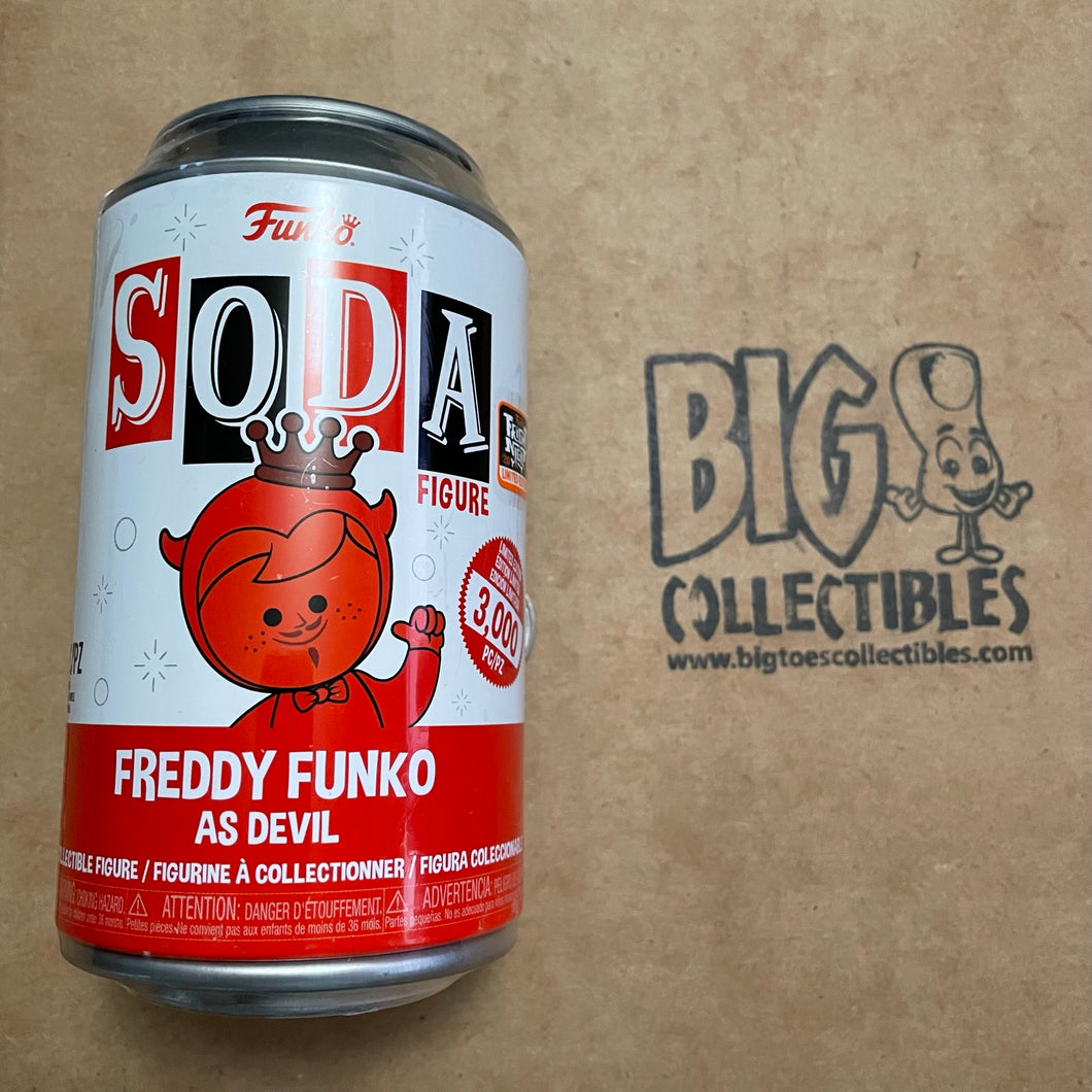 Funko Vinyl Soda Fright Night 2022 Box of Fright Freddy Funko as Devil LE3000