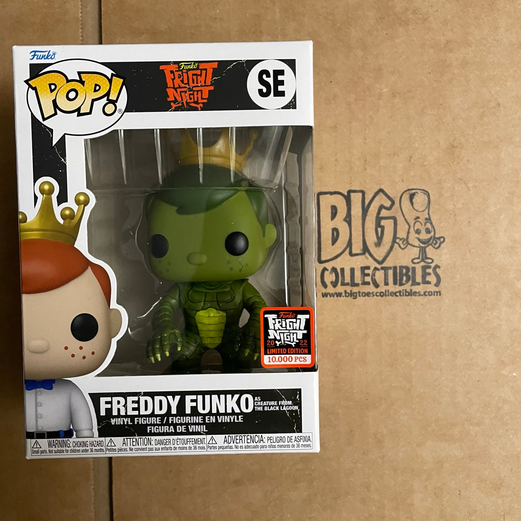 Funko POP! Fright Night 2022 Box of Fright Freddy Funko as Creature from the Black Lagoon LE10000 DAMAGED