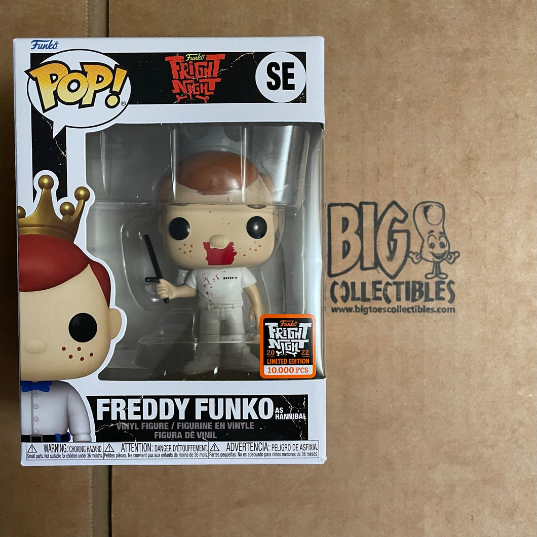Funko POP! Fright Night 2022 Box of Fright Freddy Funko as Hannibal LE10000 DAMAGED