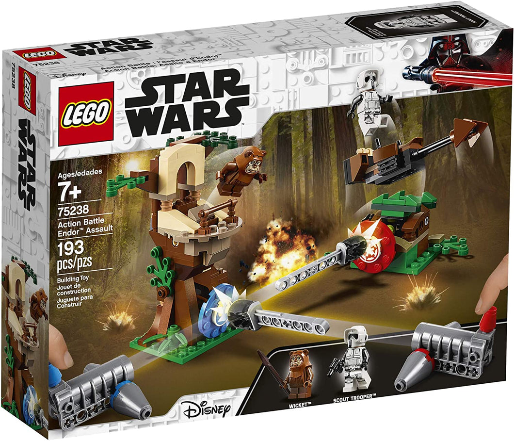 Lego Star Wars Action Battle Endor Assault 193 Pieces 75238