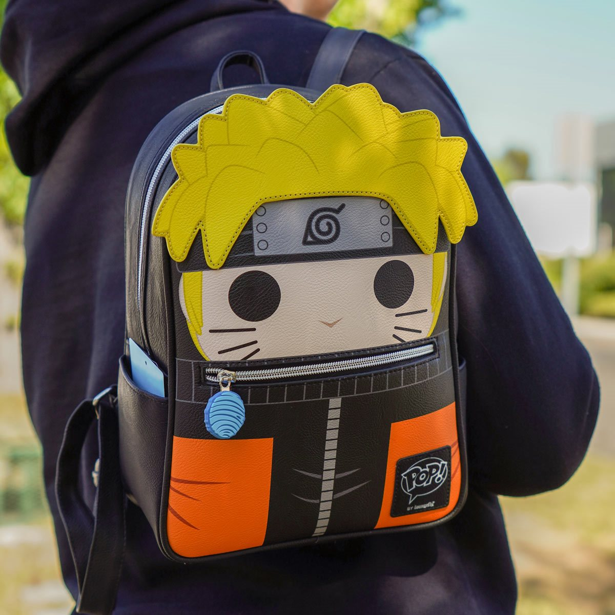 Loungefly Yellow & Black Naruto Uzumaki Pop! Mini Backpack naruto bag products for sale | eBay main image 2