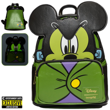 Load image into Gallery viewer, Loungefly Disney Frankenstein Mickey Mouse Cosplay Mini Backpack Entertainment Earth Exclusive
