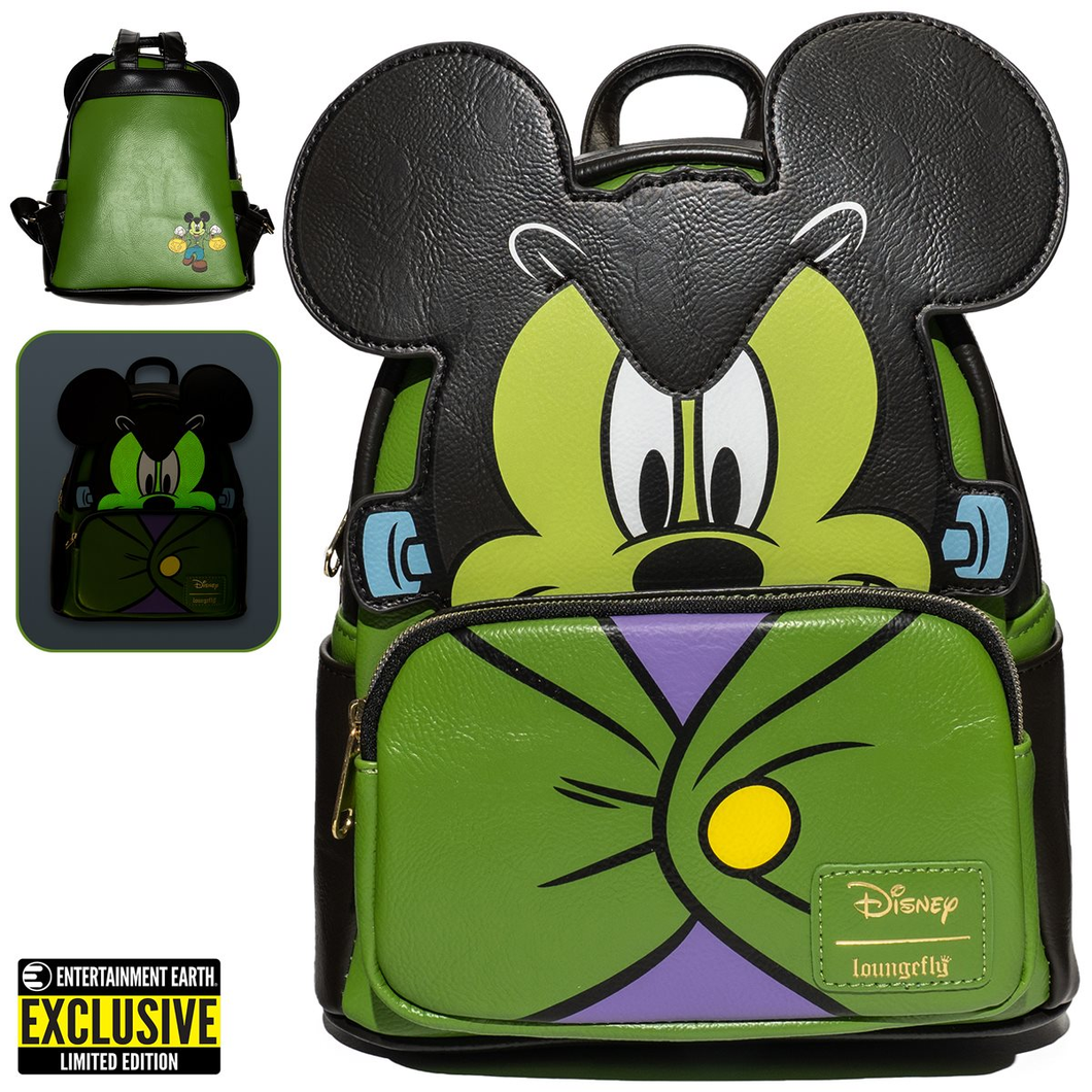 Loungefly Disney Frankenstein Mickey Mouse Cosplay Mini Backpack Entertainment Earth Exclusive