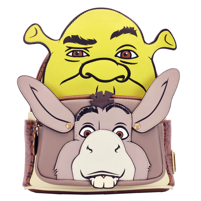 Loungefly Dreamworks Shrek and Donkey Cosplay Mini Backpack Loungefly Exclusive