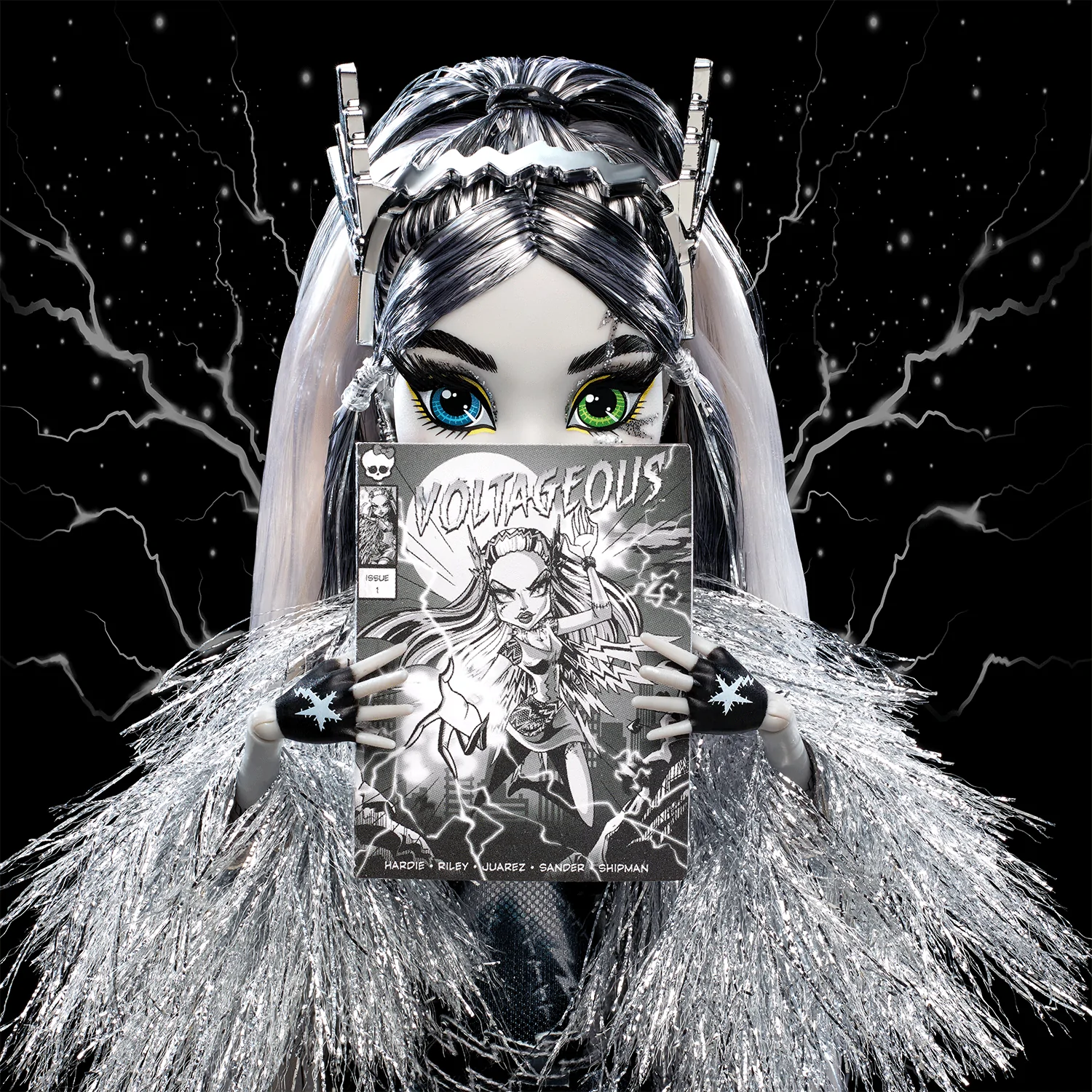 輝く高品質な Voltageous High Monster Creations Mattel Frankie Doll Stein コミック・アニメ