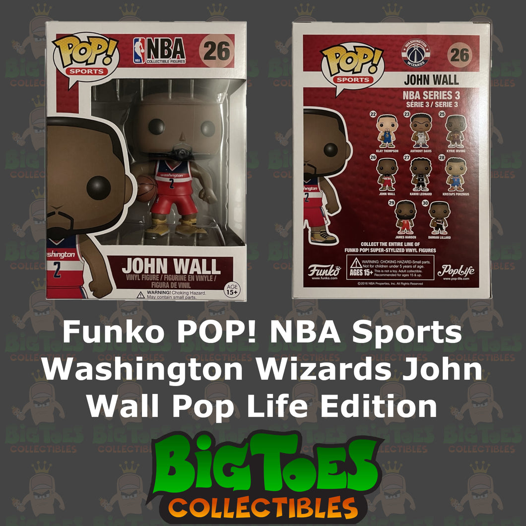 Funko POP! NBA Sports Washington Wizards John Wall Pop Life Edition