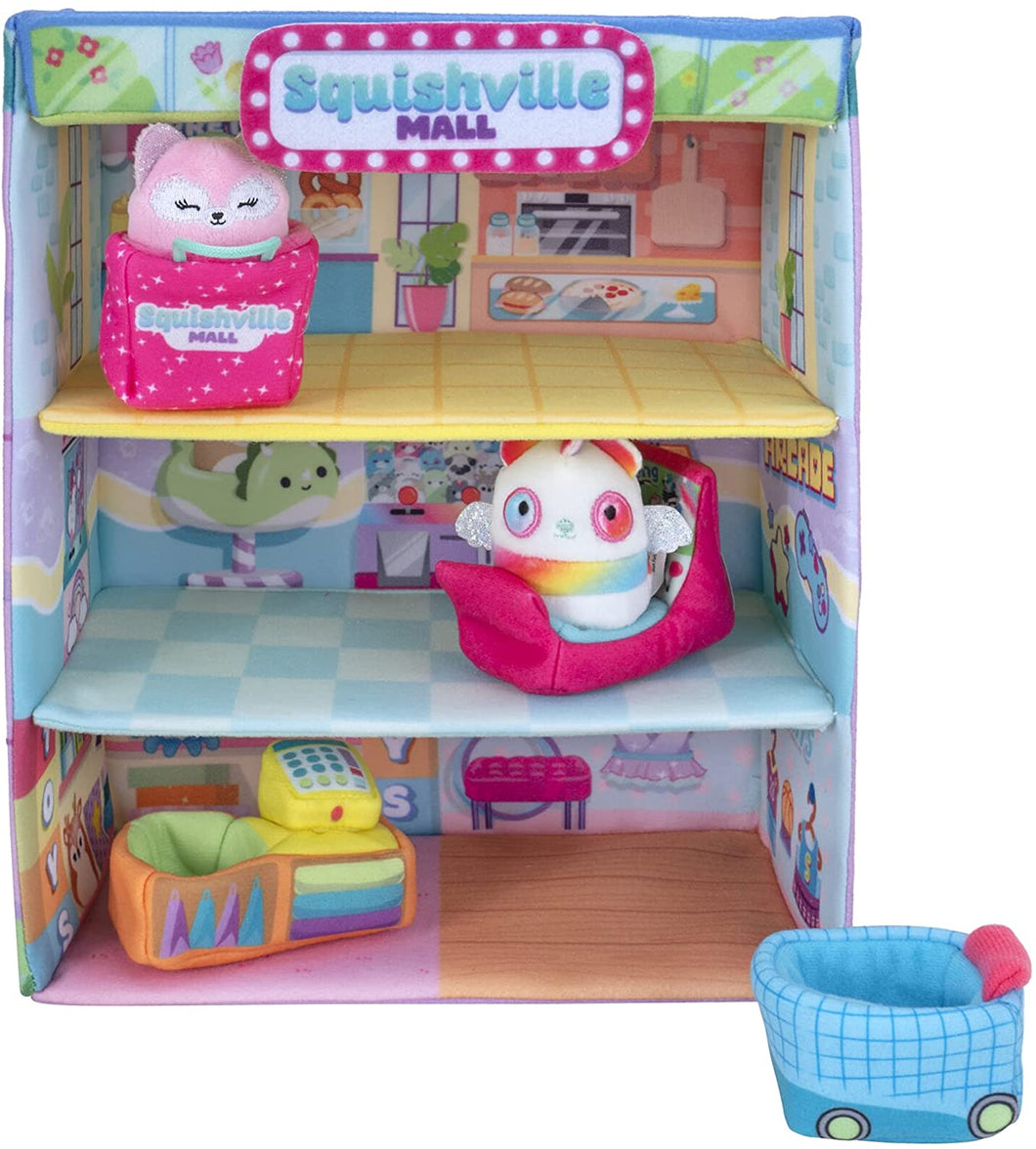 Squishmallows Squishville Mall 2-Inch Mini-Plush Large House Soft Playset