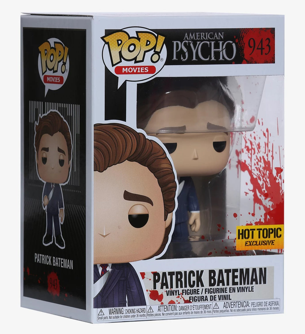 Funko POP! Movies American Psycho Patrick Bateman with Knife Hot Topic Exclusive