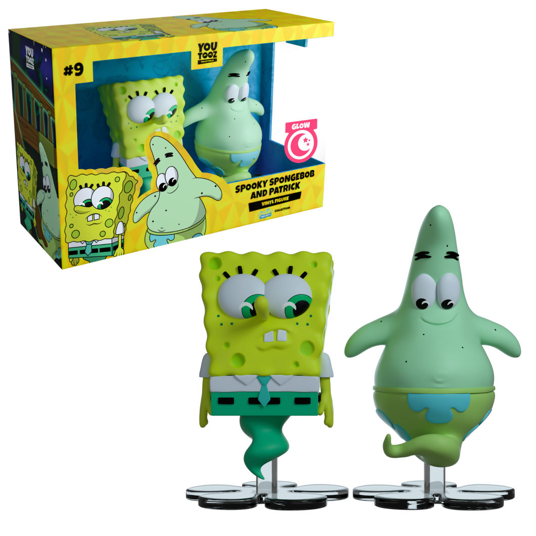 Youtooz Television Spongebob Squarepants Spooky Spongebob and Patrick Glow