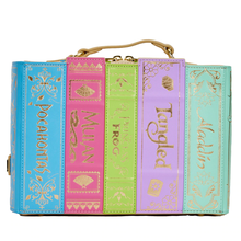 Load image into Gallery viewer, Stitch Shoppe Disney Princess Books Volume 2 Crossbody Bag Loungefly Exclusive
