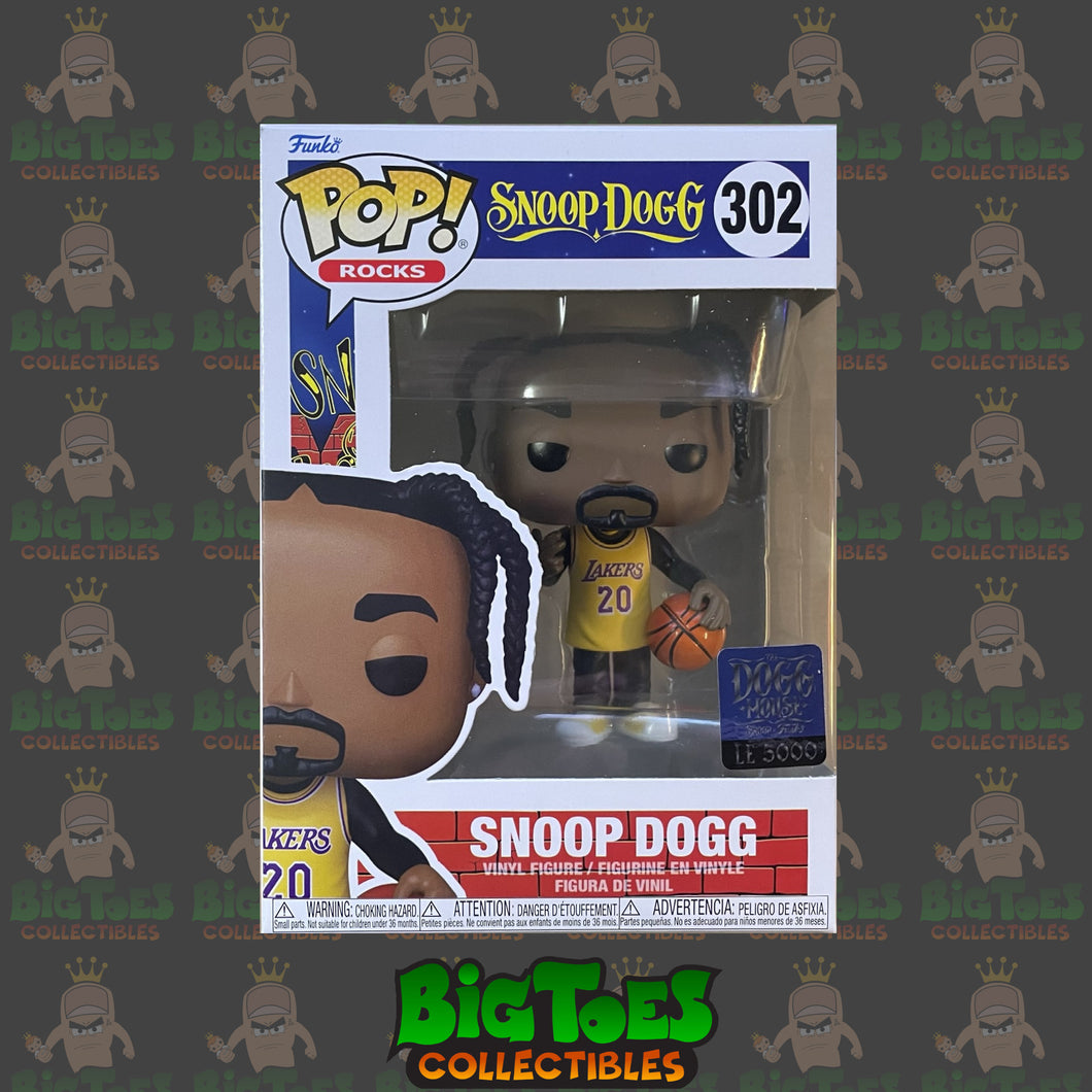 Funko POP! Rocks Snoop Dogg Yellow Lakers Jersey Dogg House Exclusive LE5000 DAMAGED BOX